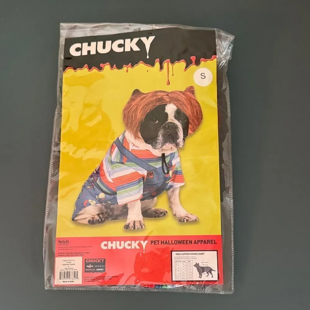 FETCH Chucky Small Dog Halloween Costume *NEW*